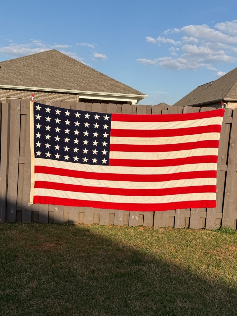 Vintage 48 Star American Flag - 5x9.5 Collegeville Sewn / made in the USA
